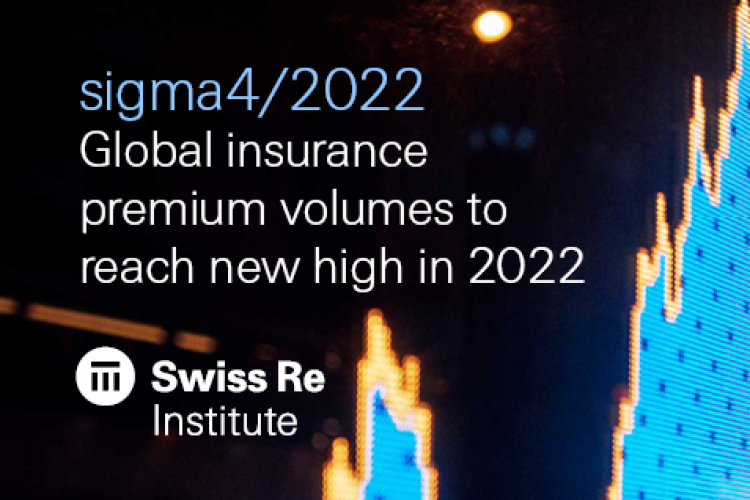 Swiss Re Institute l Sigma 4/2022 l Global insurance premium volumes to reach new high in 2022
